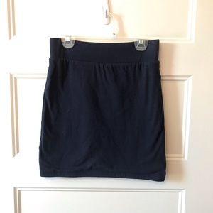 Navy pencil skirt